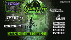 Affiche de la randonnée Pédestre à Moutier-Malcard - Association LaGraViTT