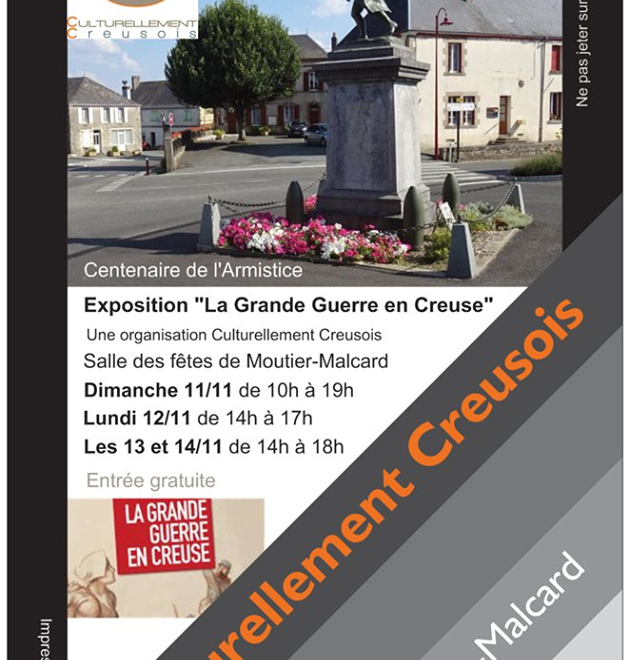 Exposition la Grande Guerre en Creuse