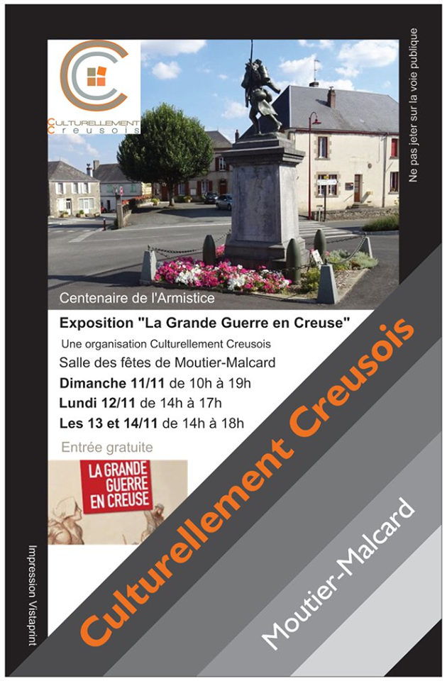 Exposition la Grande Guerre en Creuse