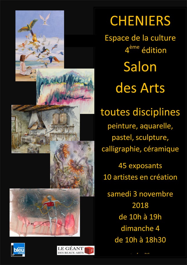 Affiche du salon des arts de Chéniers